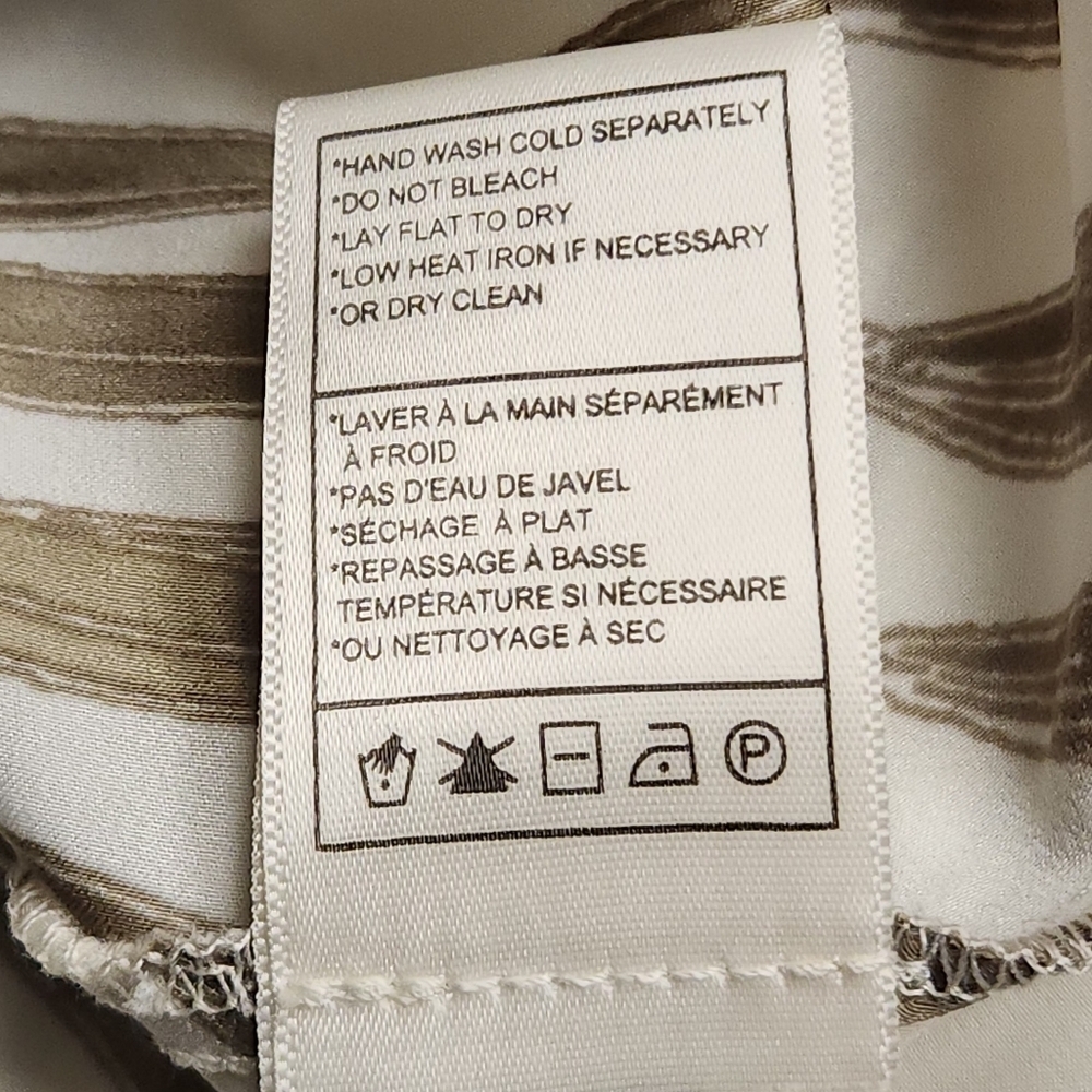 BB Dakota by Steve Madden Cream And Grey Palm Down Maxi Dress Size S - Picture 11 of 16